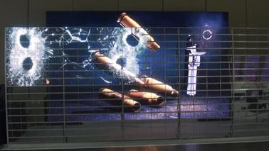 বাণিজ্যিক বহিরঙ্গন বহিরাগত নেতৃত্বাধীন প্রদর্শন, সুপার পাতলা LED স্বচ্ছ প্রদর্শন
